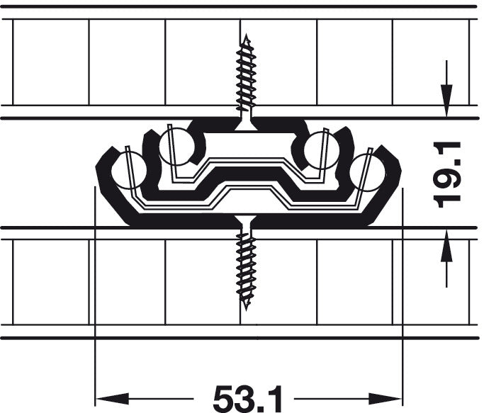 5321 BB Drawer Runner Full 120kg 300mm HGSS