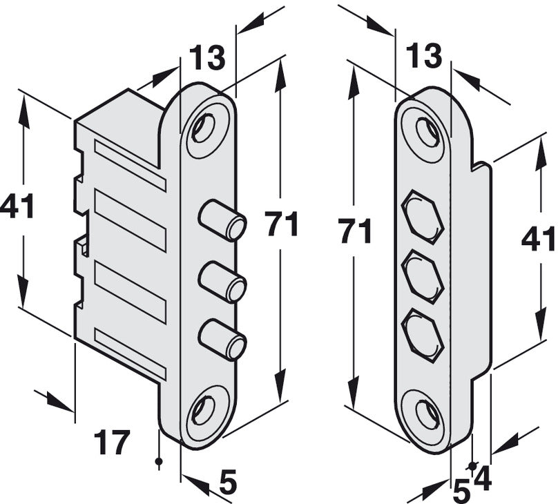 3 Pin Current Transmitter Brass/Pl White