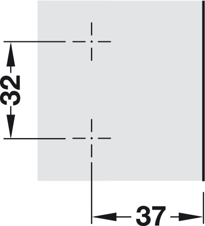 4mm Mounting Plate 1prt Slide Cruci St Hospa
