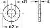 Washer D5.3/15x1.2mm St Glv