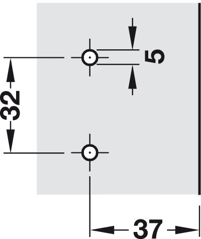 4mm Mounting Plate 1prt Slide Cruci St Euro