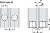 180D Zysa Hinge Drilling D24mm M.Brass