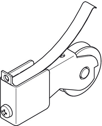 Aluflex 80 Btm Roller w Spring Galv St