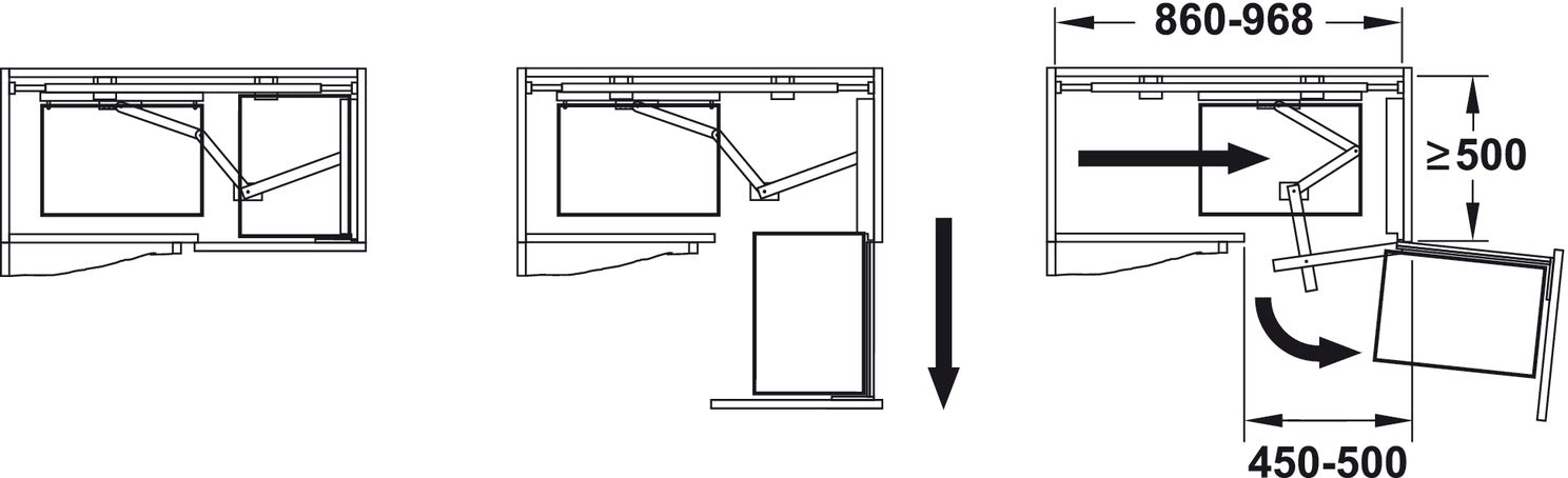 VS Cornerstone Swing 450mm SO Unit UH x2