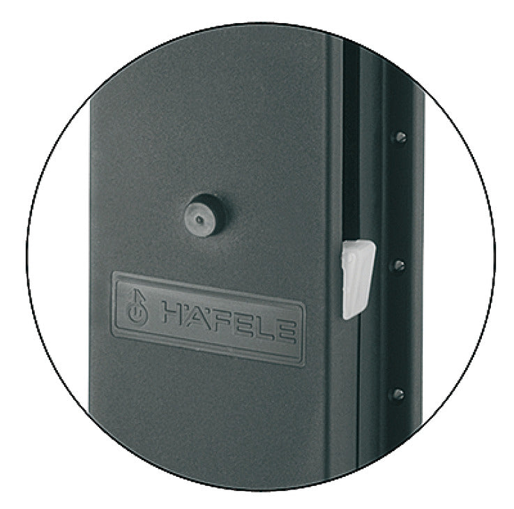 W/Robe Lift Pull 870-1190mm 15kg NP/Blk