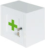 Lockable Medicine Cab Wht w. Green Cross