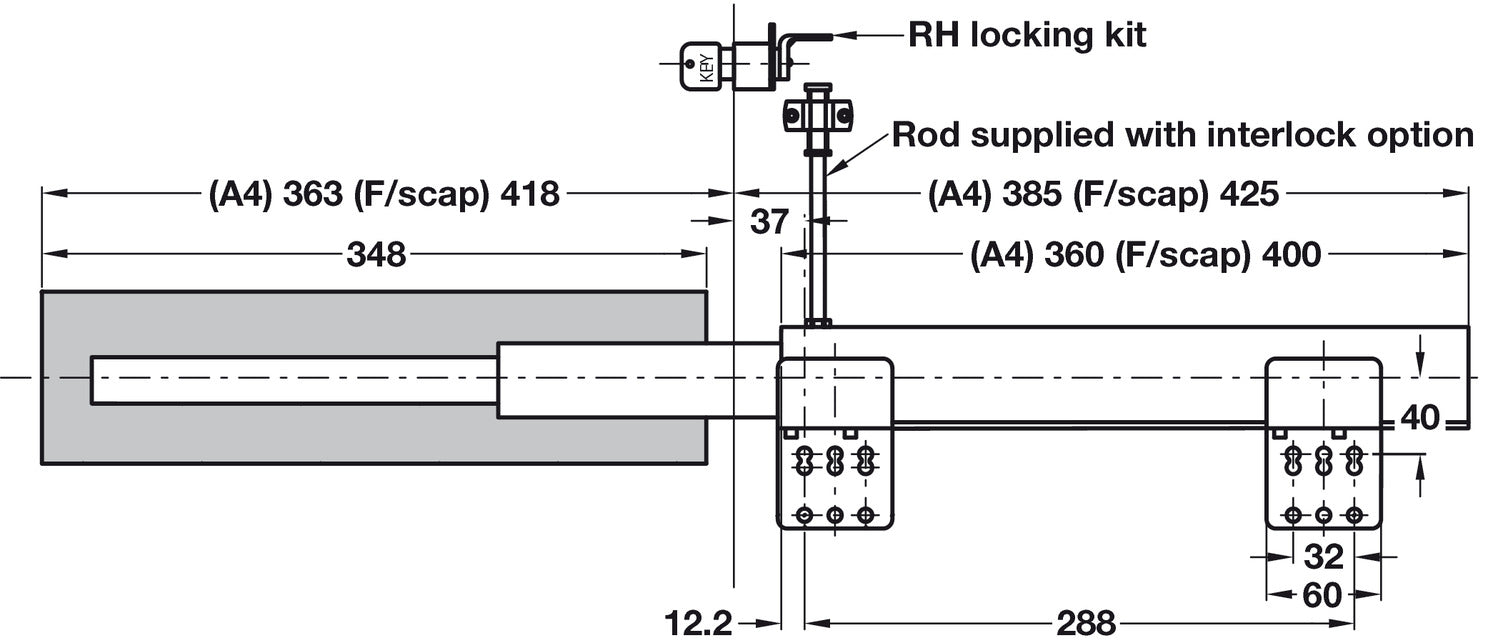 5547 Runner Interlock Op FC StZP Blk CLR