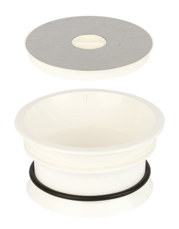 W/Top Bin Holder D168mm Pl Wht