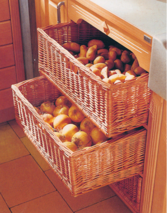 Wicker Bskt FS 4 Hdl 220x450x375mm 450mm
