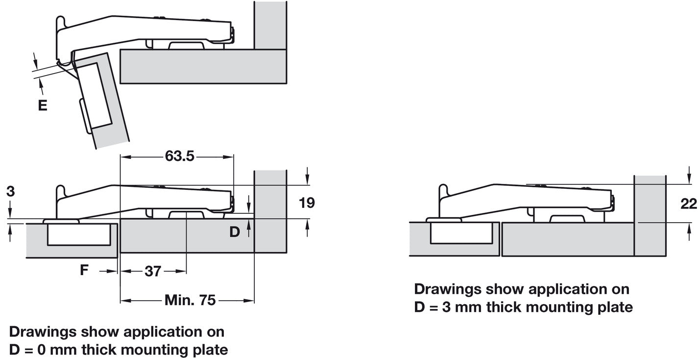 90D Post Hinge Click Hospa