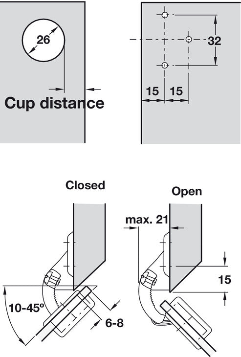 92D GlsDr Hinge Sprung Adj 26 SF Overlay