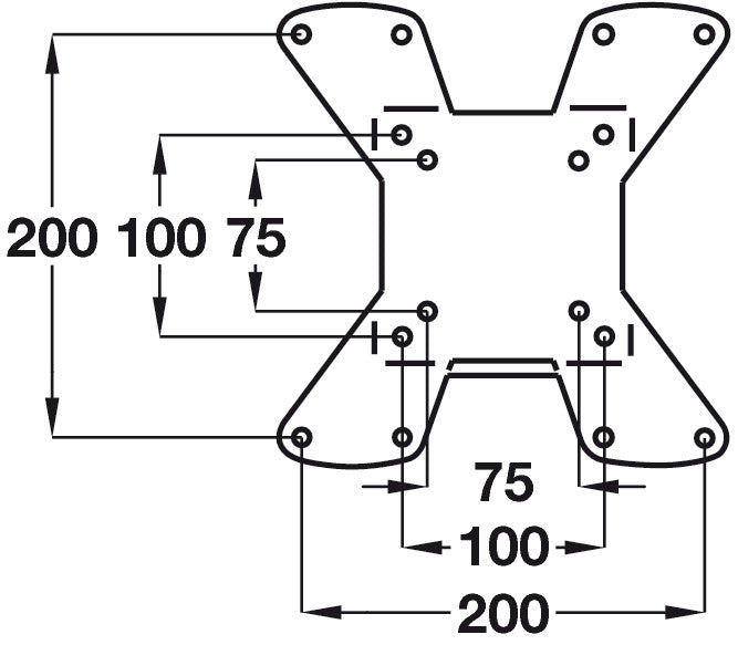 Vogel's WALL1120 LED Mnt Brk Turn 19-37