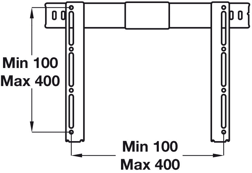 Vogel's THIN405 Wall Mnt Brk Flat 32-55