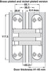 218 Soss Hinge 180D 41-45mm ZA/ST BP