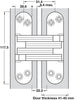 218 Soss Hinge 41-45mm ZA Body SS Links