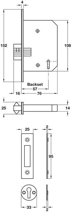 3 Lvr Mort Clawbolt Deadlock 57/76mm SB