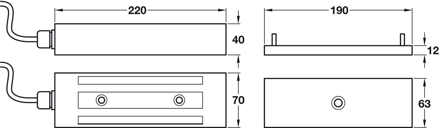Weather Proof Electromag Lock UnMon