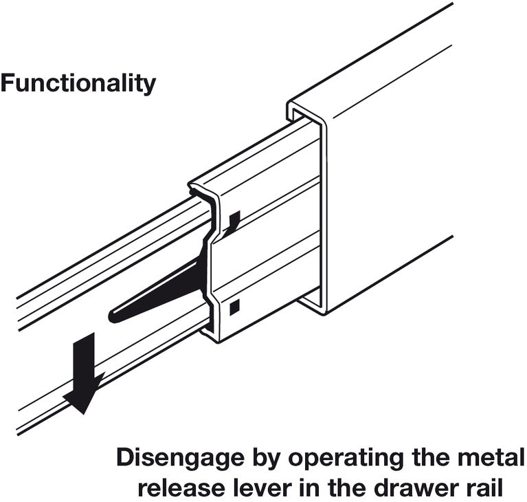 7957 BB Drawer Runner Full 160kg 915mm St Galv