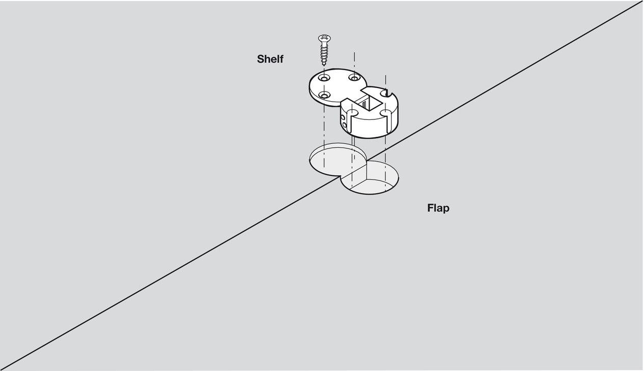 90D Plano Medical Flap Hinge ZA/Brs NP