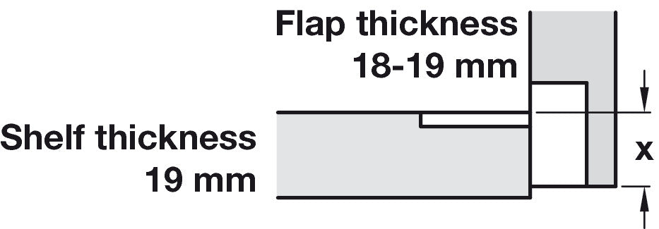90D Plano Medical Flap Hinge ZA/Brs NP