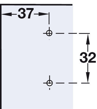 6mm Mounting Plate 1prt Slide Cruci Hospa