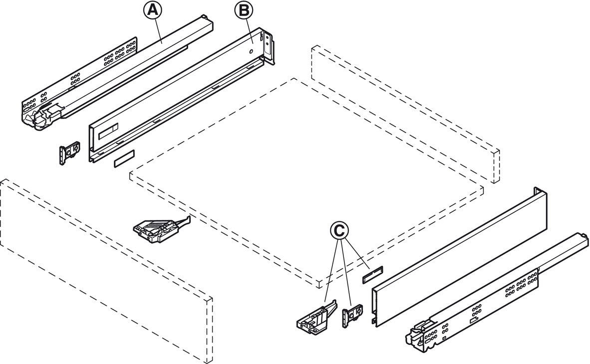 Vionaro Fitting Set 89+121mm Slv
