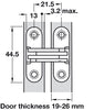 203 Soss Hinge 19-26mm ZA/St Links BP