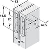 203 Soss Hinge 19-26mm ZA/St Links BP