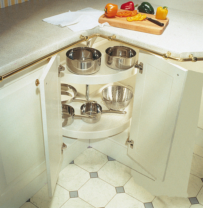 3/4 Carousel H667-713mm/D720mm CrWht