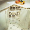 3/4 Carousel H708-754mm/D720mm CrWht