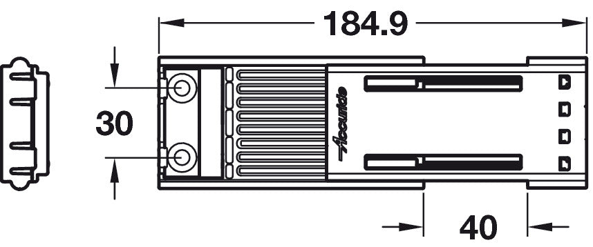 Accuride 0116 Damper Mechanism Pl Black