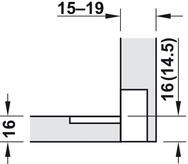 90D Plano Medical Flap Hinge ZA/Brs NP