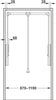 W/Robe Lift Pull 870-1190mm 15kg NP/Blk