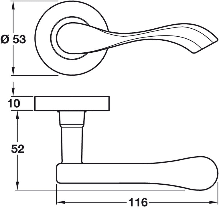 Welford Lever Hdls/Roses ZA SN