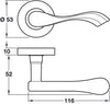 Welford Lever Hdls/Roses ZA SN