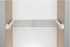 W/Robe Sys+ PO Trou Rack 8kg Wht/Alu