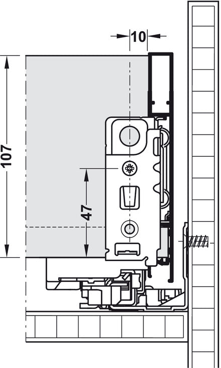 Vionaro Drawer Sides 121/350mm Slv