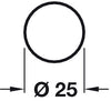 W/Robe Rail D25x914mm White
