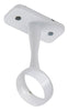 W/Robe Rail D19mm Centre Brkt White PC