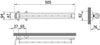 W/Robe PO Scarf Rack 8 Hooks 505mm White