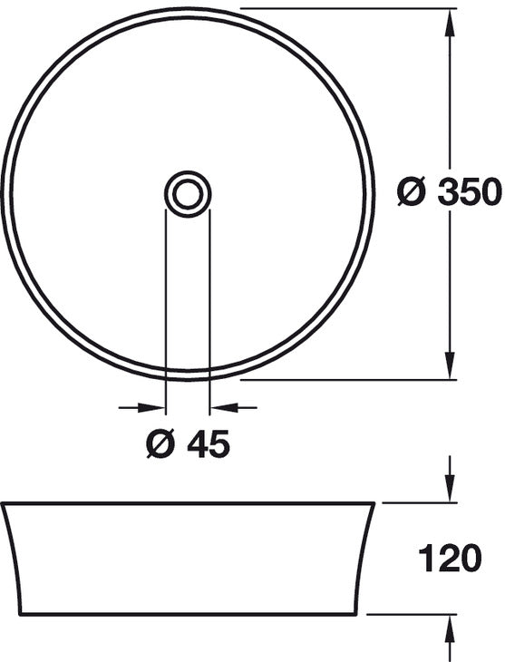Volta Washbasin Thin Porcelain White
