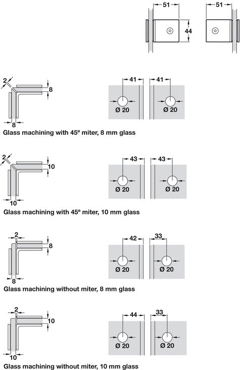 90D Gls Connector Gls-Gls Brass PCP