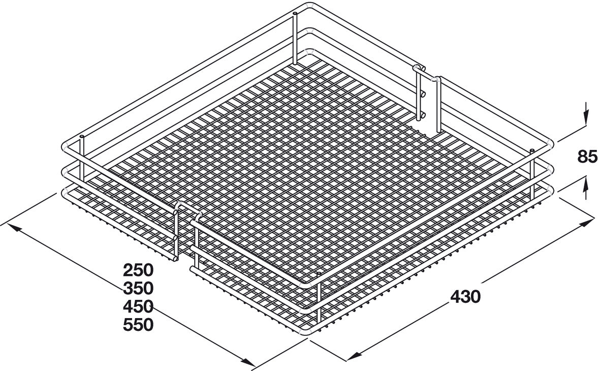 VS Tal Lrd Bskt 450mm 1xSph Chr