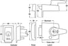 BS 8621 Nightlatch Keyless 40/70mm SC