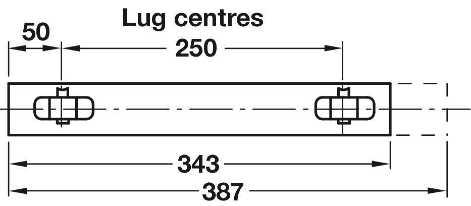 5519 BB Drawer Runner Full 40kg 400mm St Galv