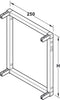 Smartcube End Sec x2 300/250mm Alu Blk