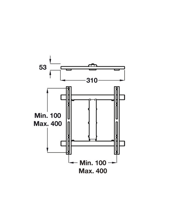 Vogel'S WALL3245B Mnt Brk Tilt 32-55