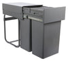 Waste Boss Duo PO Bin 400mm 2x32L