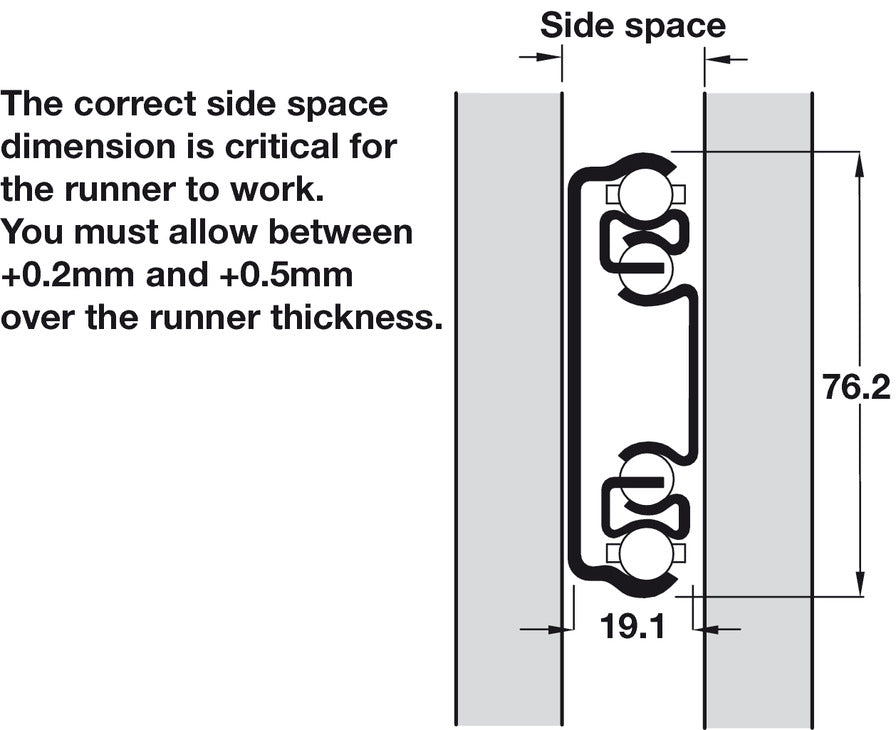 9308 BBDrwRun Full BZP RH 204kg 1219.2mm