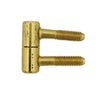 2x Drill in Hinge Brassed Steel 38mm